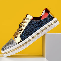 Unisex Glitter Block Sneakers for Men