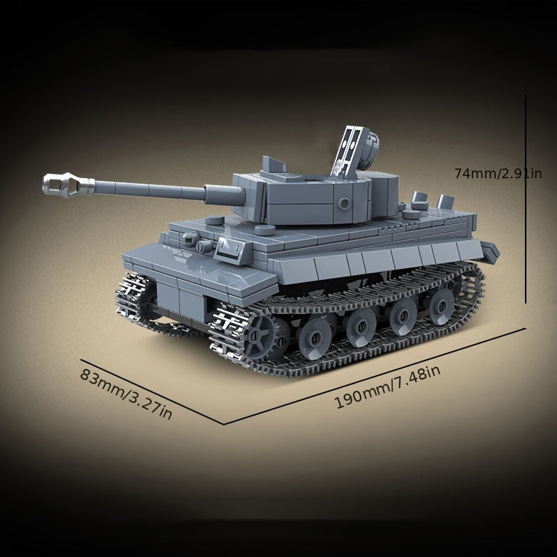 503pcs Rotatable Tank Armored Vehicle Building Blocks Set with Soldiers