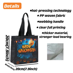 Halloween Trick Or Treat Bags Tote Bags With Webbing Handles