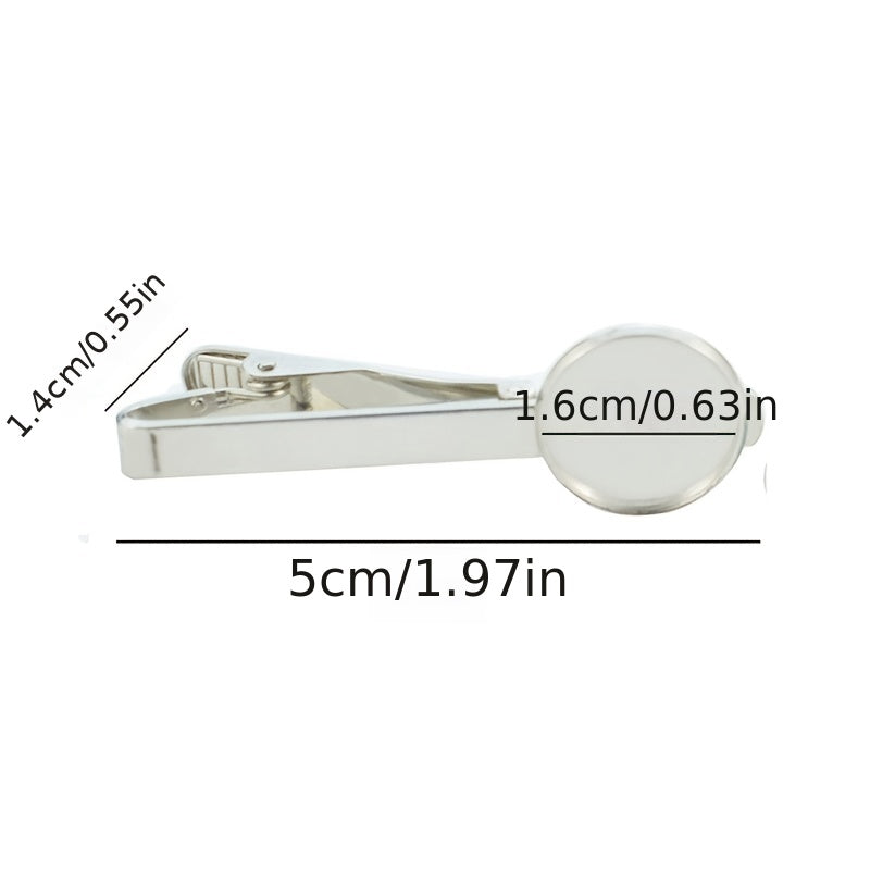 1pc Wolf Head Tie Clip Silver Metal Necktie Clip Suit Accessories Gift