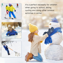 Kids Winter Gloves Non slip Skiing Gloves Cold Weather Gloves 10-12 Years