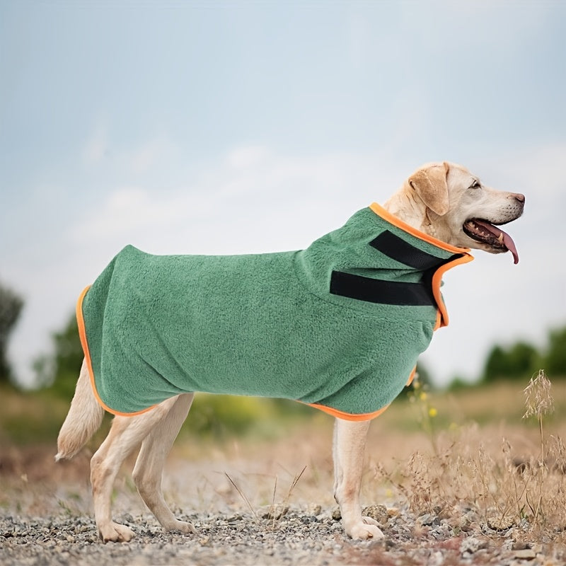 Dog Body Towel Absorbent Quick Dry Bath Robe Soft Towel