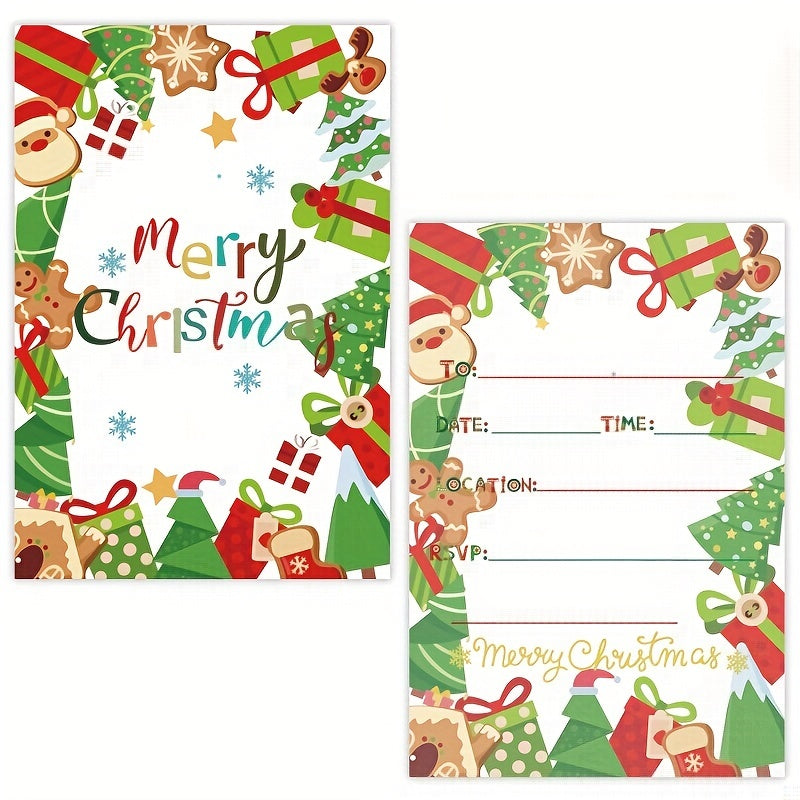 Christmas Invitation Card Merry Christmas Decoration Props Party Blessing Card