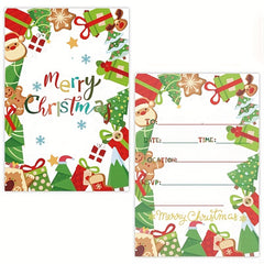 Christmas Invitation Card Merry Christmas Decoration Props Party Blessing Card
