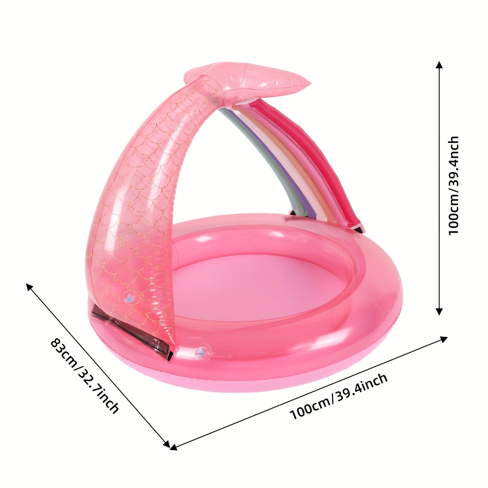 Mermaid Inflatable Kiddie Pool for Kids