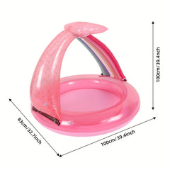Mermaid Inflatable Kiddie Pool for Kids