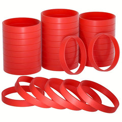 30pcs Silicone Bracelets Sports Rubber Wristband Party Decorations Favors