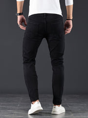 Men's Slim Fit Distressed Stretch Denim Pants