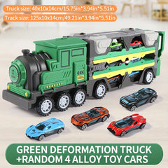 Random Ejection Deformation Large Truck Toy Car Combination