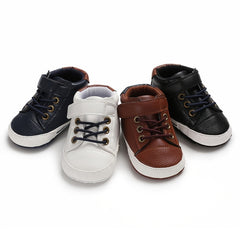 Casual Comfortable Boots for Baby Boys with Hook and Loop Fastener