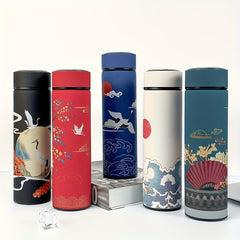 500ml Stainless Steel Insulation Water Cup Leakproof Bottle