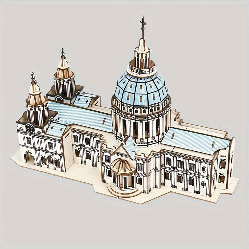 237pcs St Paul's Cathedral Wooden Puzzle 3D Jigsaw for Adults & Teens