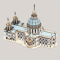237pcs St Paul's Cathedral Wooden Puzzle 3D Jigsaw for Adults & Teens