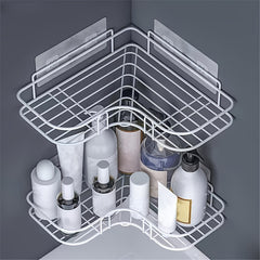 2pcs Metal Shelf Triangle Storage Organizer Rack