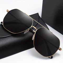 Photochromic Double Bridge Aviator Sunglasses for Men Women UV400