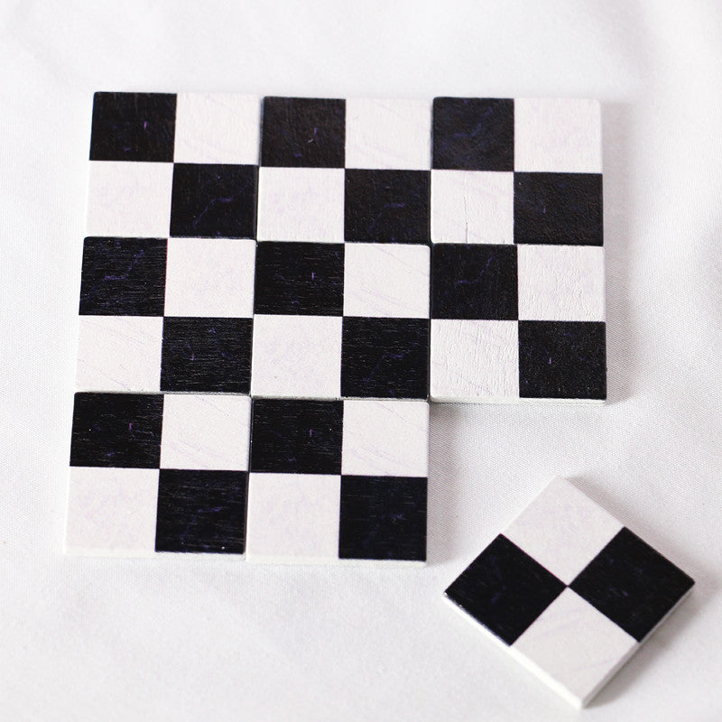 27pcs Mosaic Floor Tiles Set & Decorative Square Brick Sheets