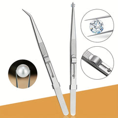 Adjustable Stainless Steel Sliding Clamps for Jewelry Making & Repair
