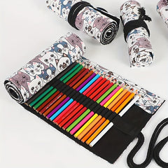 Big Headed Cat Printed Pencil Case Pencil Storage Bag