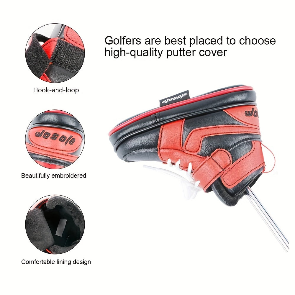 1pc Golf Blade Putter Headcover PU Leather Club Head Protector