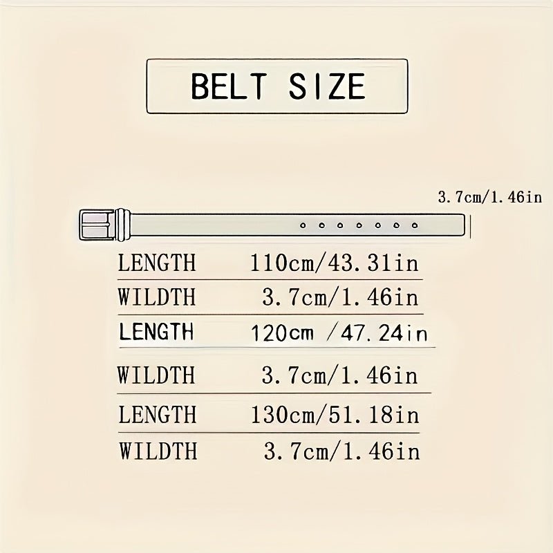 Men's Laser Engraved Automatic Buckle Belt - Durable Stainless Steel