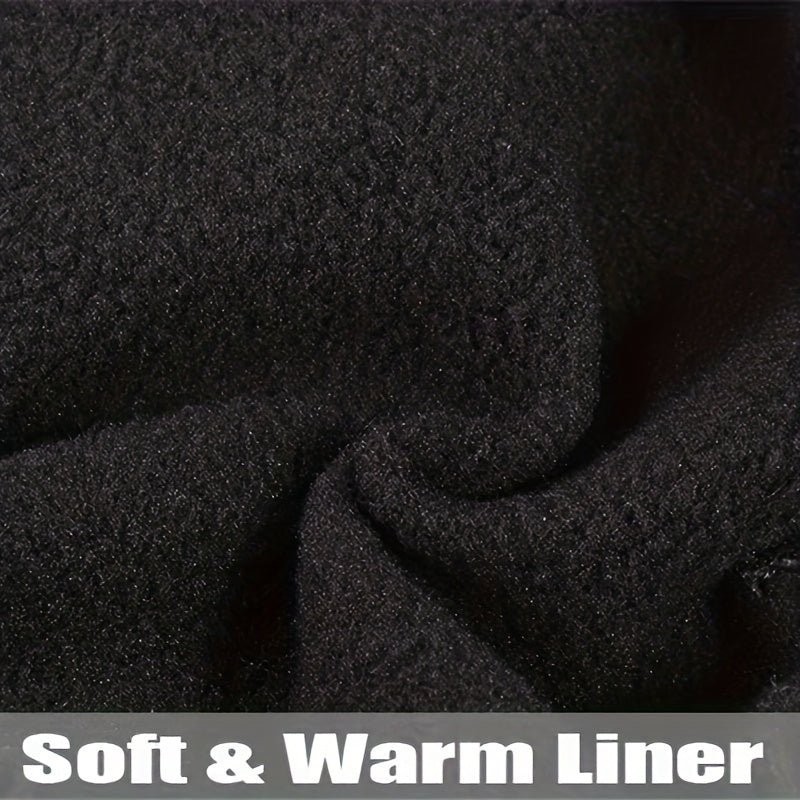 Fleece Waterproof Motorcycle Gloves Non Slip Full Finger Ghost Claw Printed