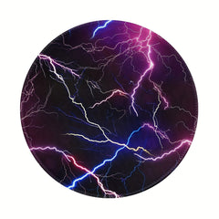 Lightning Pattern Mouse Pad 20x20cm for Gaming Computer Work Non-Slip Edge