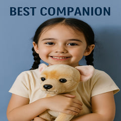 Brown Chihuahua Plush Toy: Perfect Home Decor for Kids Birthdays & Christmas