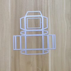 3D Rectangular Candy Box Metal Cutting Dies for Holiday Crafts