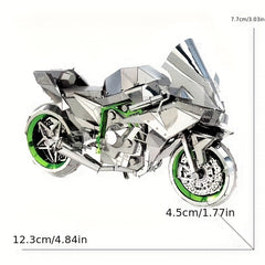 Metal Assembly Model DIY Puzzle Motorcycle Model Gift