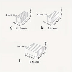 Mesh Underwear Box Organizer With Grids Wardrobe Sorting