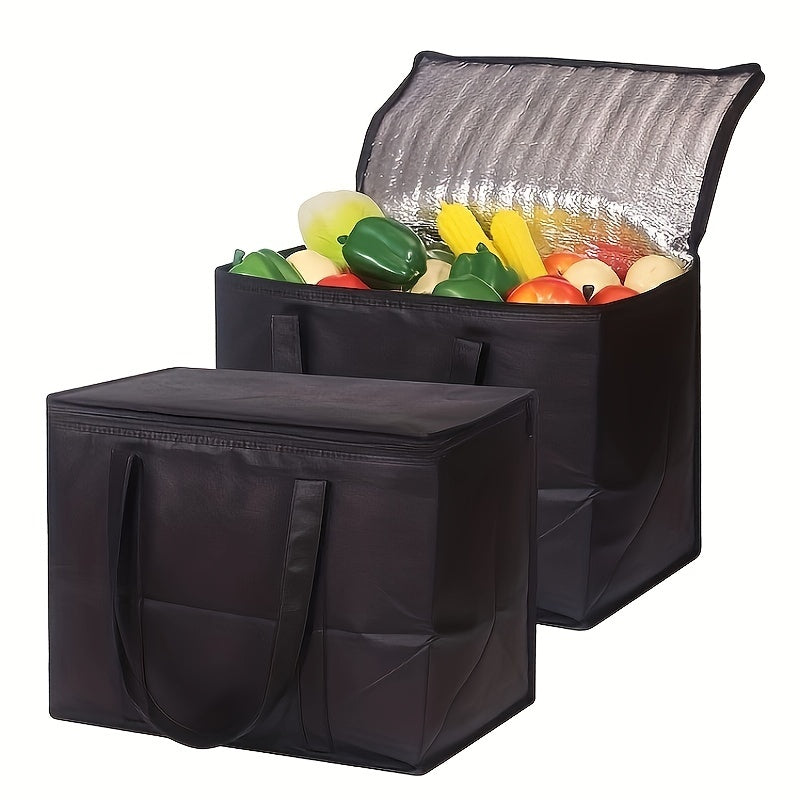 Convenient Large Capacity Non-woven Thermal Insulation Bag with Long Hand Strap