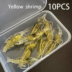 Luminous Soft Lure Bionic Shrimp Bait Freshwater Seawater Fishing