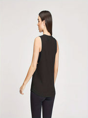 Solid Sleeveless Top Sports Running Tank Top