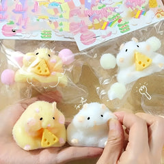 1pc Hamster Squeezing Toy TPR Material Soft Sensory Game