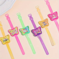 Set of 20 Cartoon Heart and Butterfly Maze Watches in Various Colors