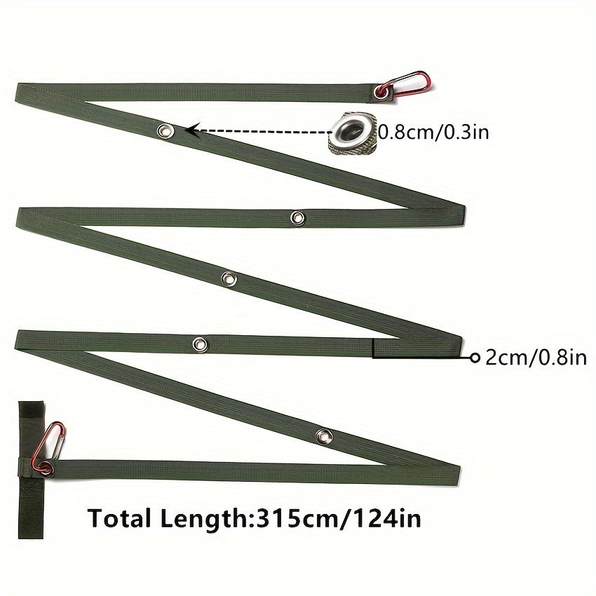 Campsite Storage Strap Camping Lanyard Rope Clothesline For Outdoor Hammock