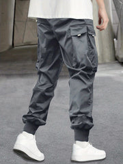 NEW VISION Tag Cargo Pants With Flap Pockets Overalls