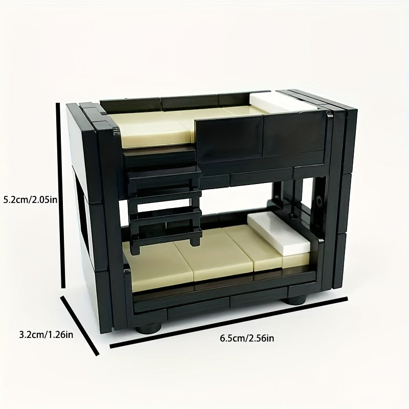 Kids Bunk Bed with Cradle Stroller Building Set