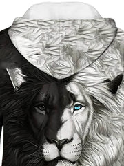 Anime Lion Pattern Kid's Hoodie Long Sleeve Top Boy's Clothes