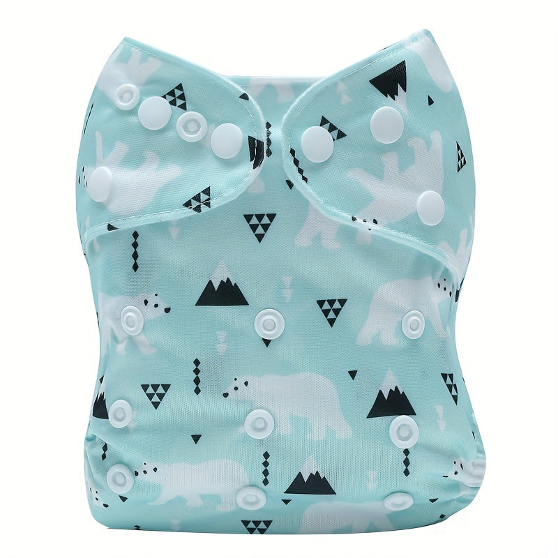 Reusable Baby Cloth Diapers One Size Adjustable Breathable & Washable
