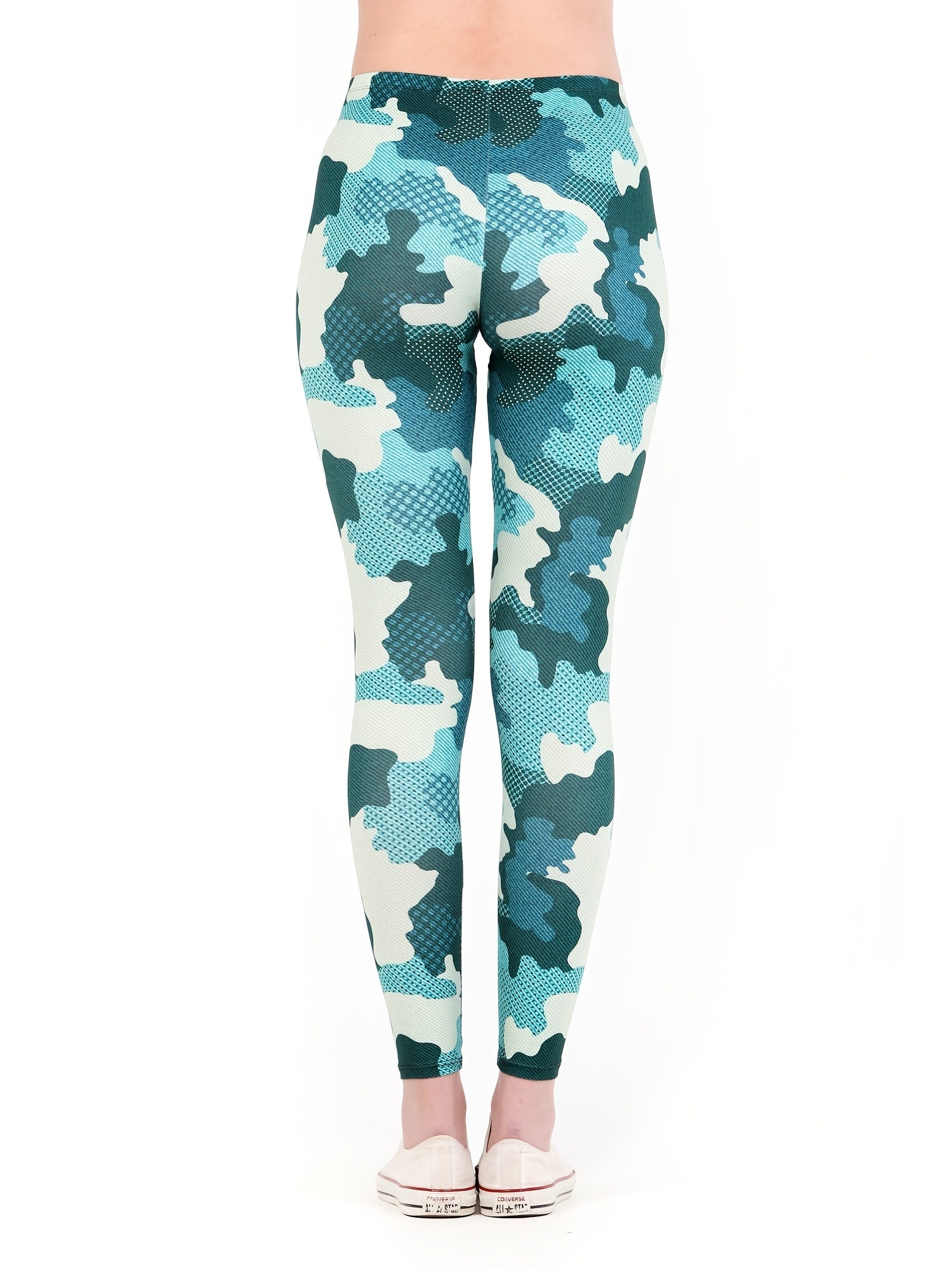 Camo Print High Waist Slim Leggings