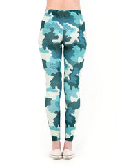 Camo Print High Waist Slim Leggings