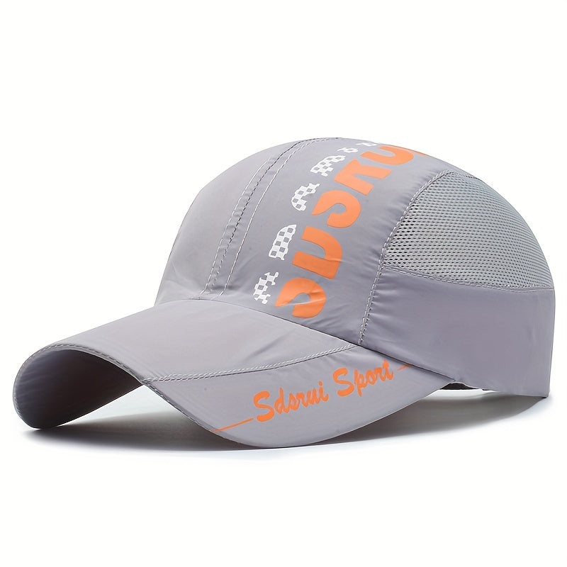 Quick Drying Mesh Baseball Cap Lightweight Adjustable Sun Hat