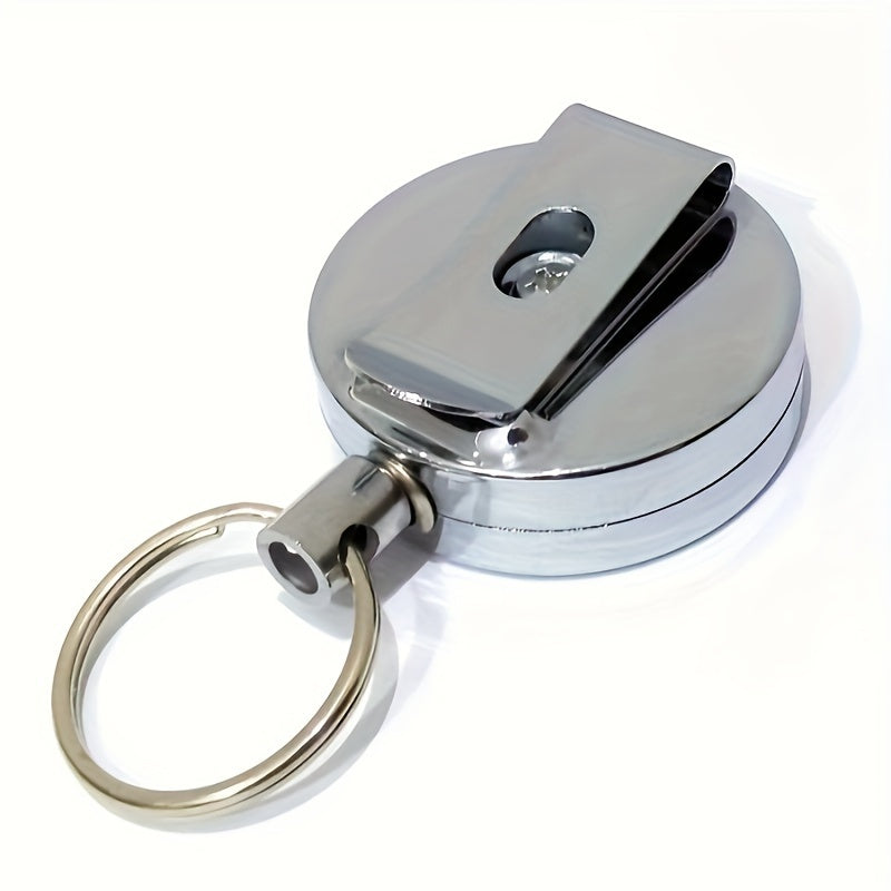 Retractable Lanyard Keychain Telescopic Steel Wire Holder