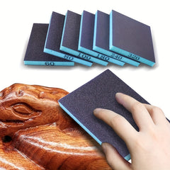 6pcs Sanding Sponge 60-320 Grits Wet Dry Sanding Blocks for Metal Wood Polishing