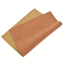 1pc A4 Brown Multicolor Frosted Leather Fabric For Sewing Apparel Costumes Craft