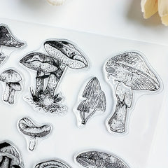 Mushroom Clear Silicone Stamp for Card Making Scrapbooking Album Craft