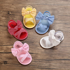 Casual Bowknot Open Toe Sandals for Baby Girls Lightweight Anti Slip Sandals