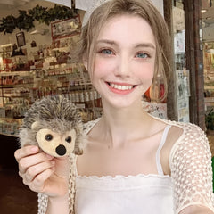 Ultra Soft 5.9 Hedgehog Plush Toy - Light Brown Stuffed Animal