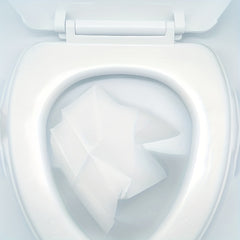 10pcs Disposable Toilet Mat Soluble Water Wooden Pulp Paper